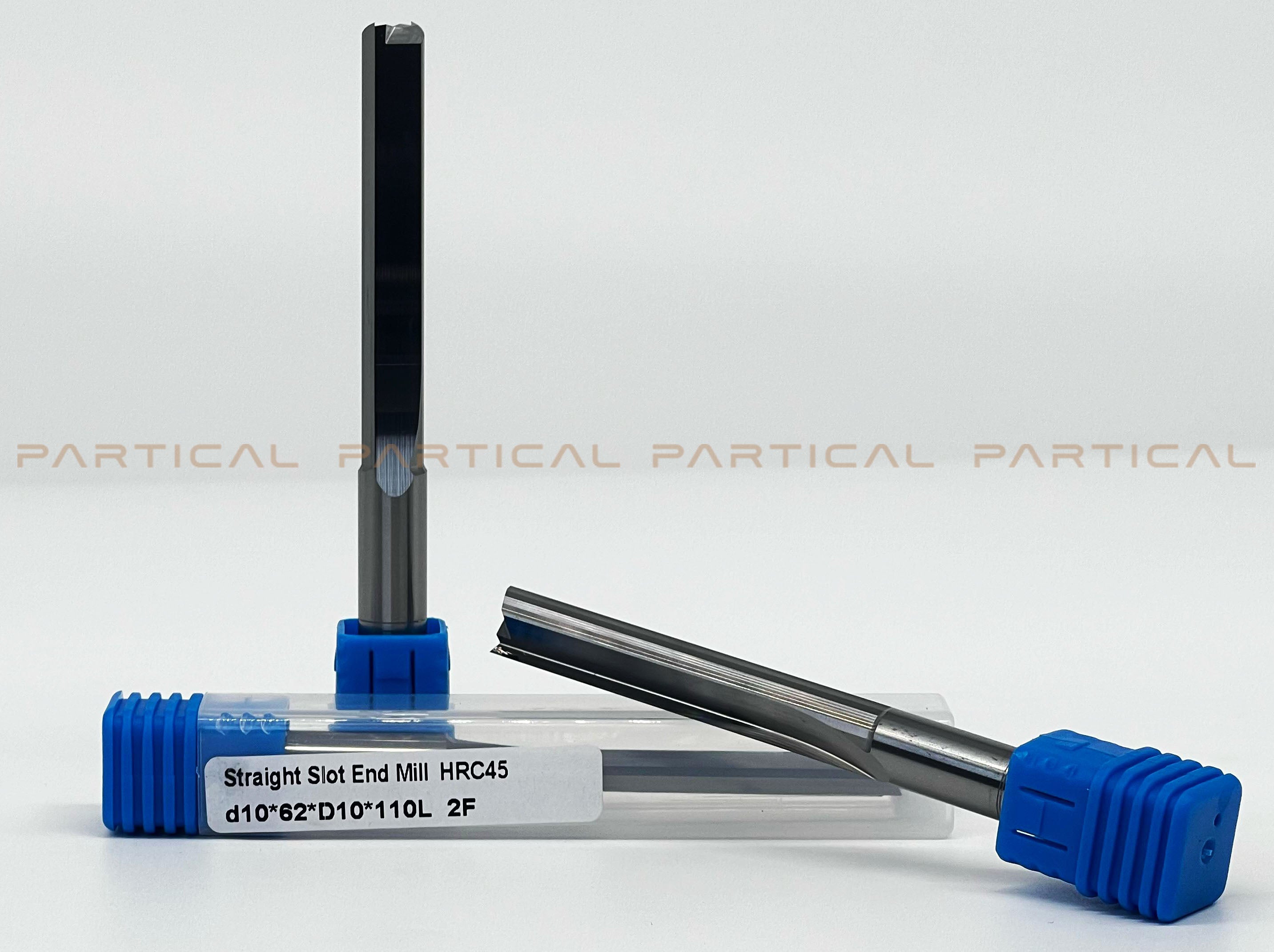 SOLID CARBIDE STRAIGHT SLOT 2 FLUTE CUTTER HRC45