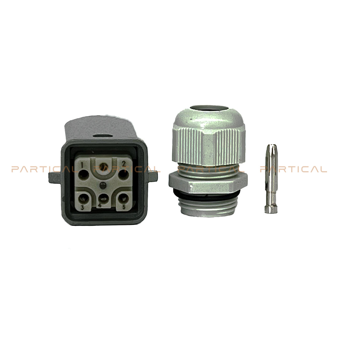 6 Pin connector for HQD 6kW 3 Phase Spindle