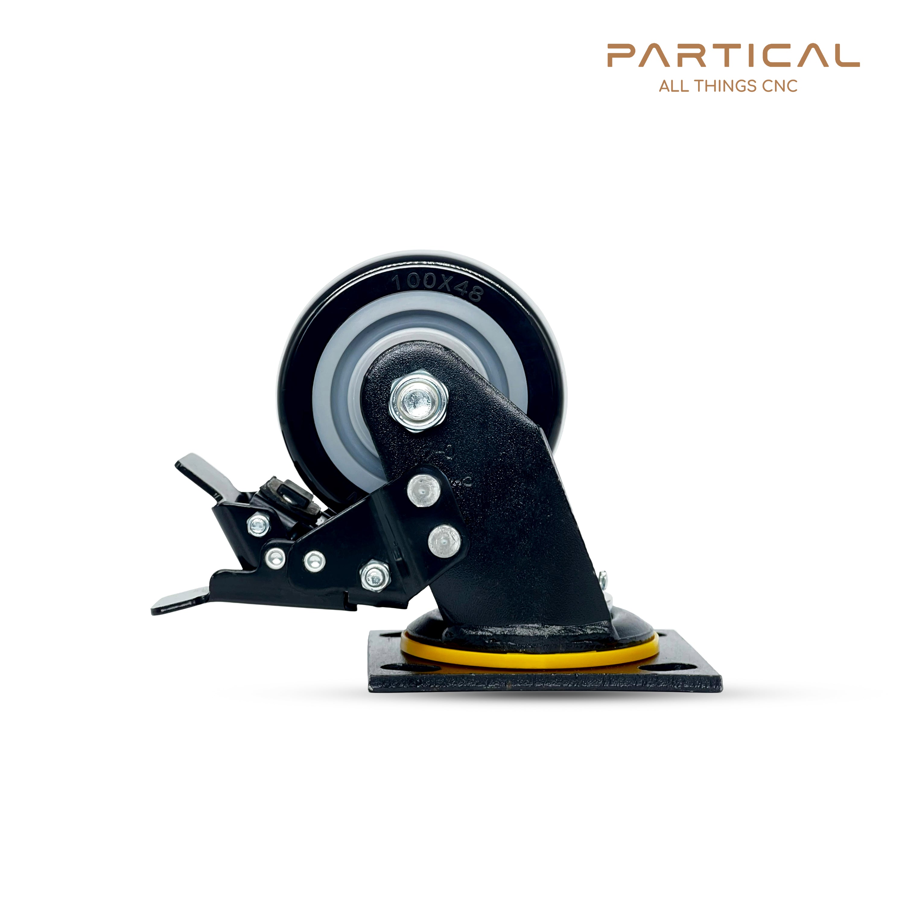 REPLACEMENT CASTOR WHEEL WITH BRAKE 100X48