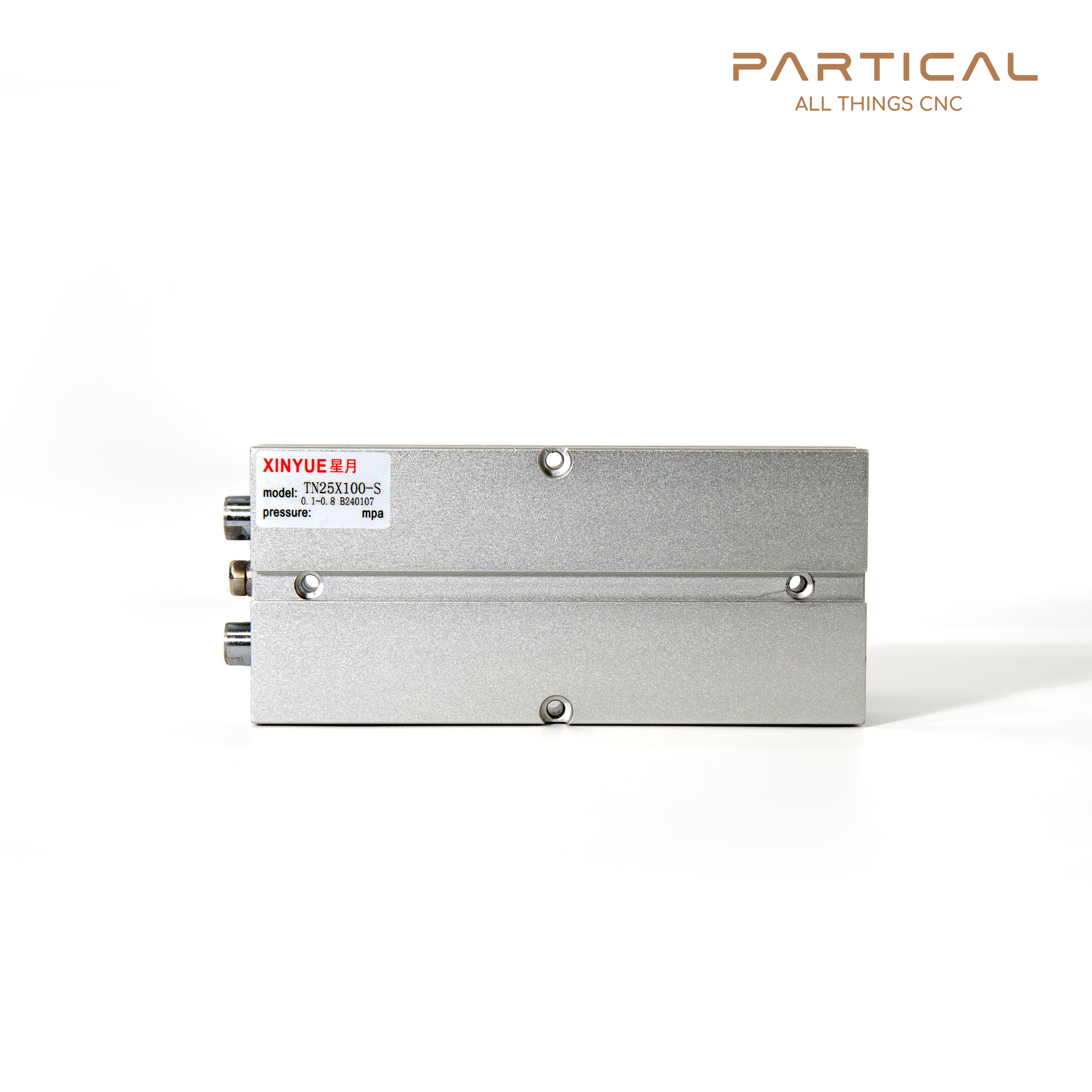 TN25x100-S Pneumatic Air Cylinder – Dual Rod for CNC Router