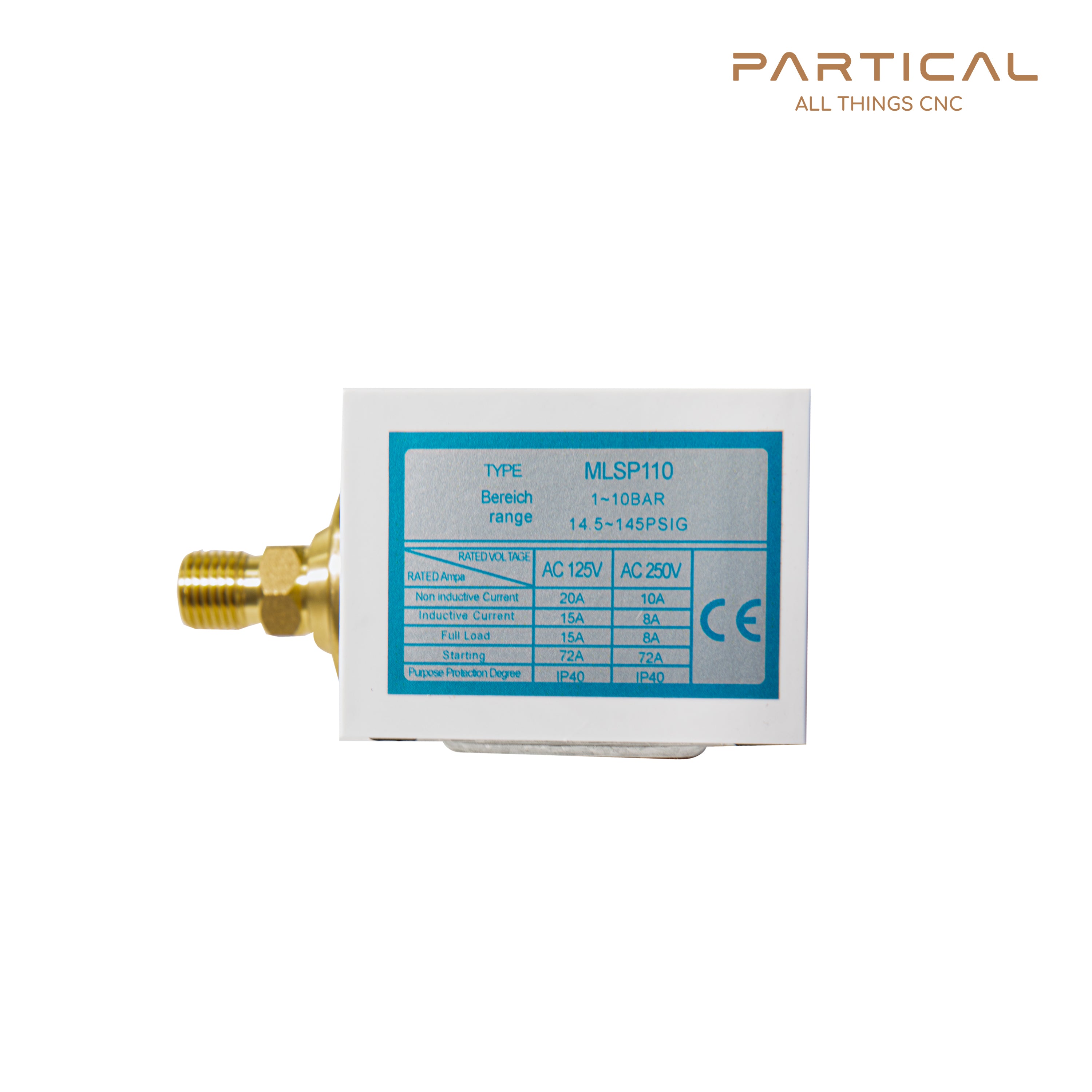 Pressure Sensor MLSP110 (1–10 Bar | 14.5–145 PSI)