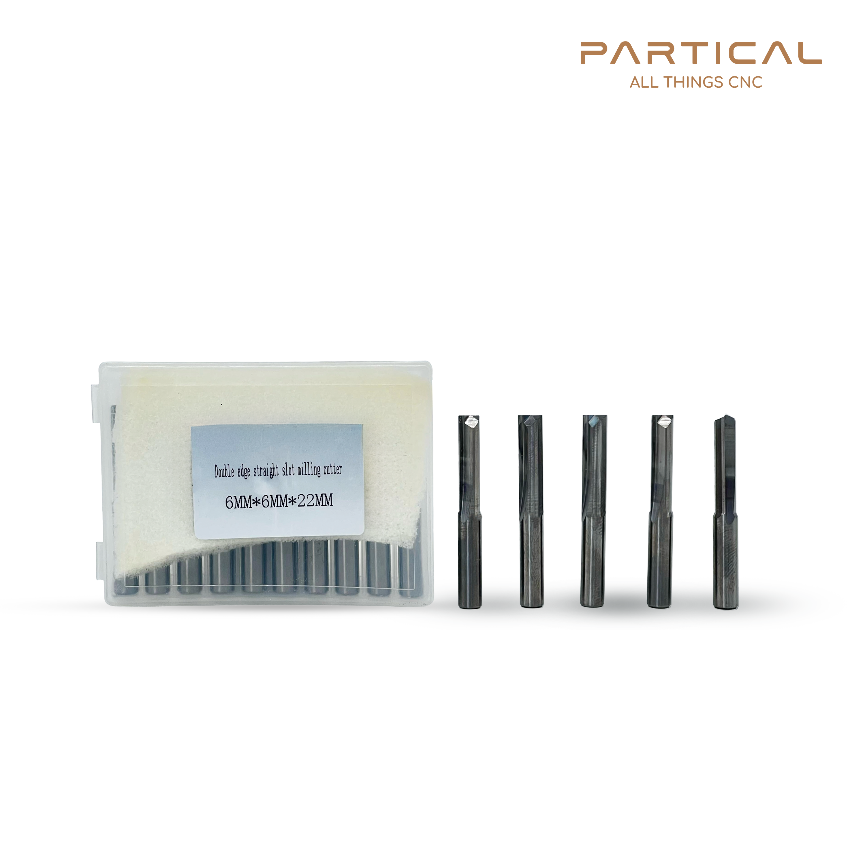 SOLID CARBIDE CUTTERS 6mm / 22mm - MOST POPULAR PRODUCT PACK OF 10