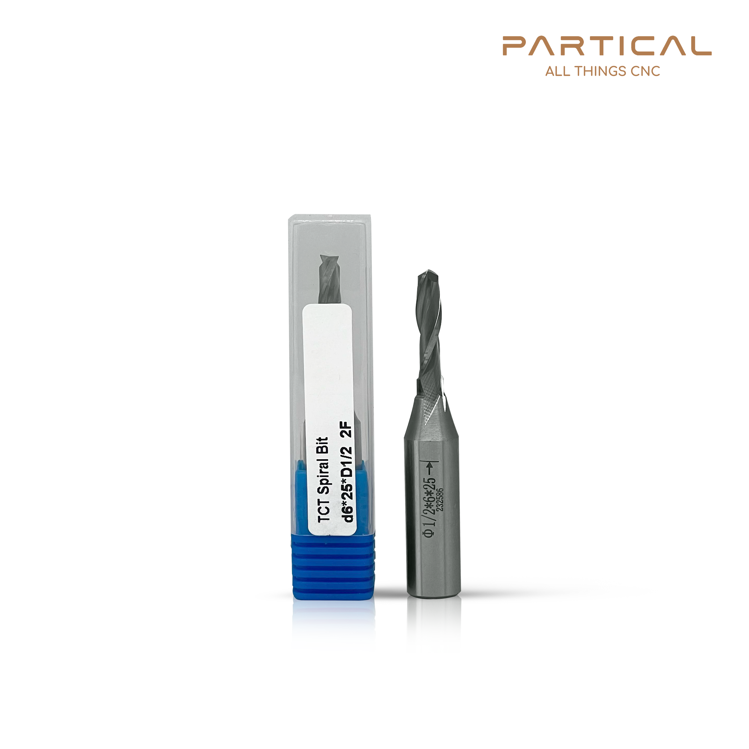TCT TUNGSTEN CARBIDE SPIRAL CUTTER 2 FLUTE
