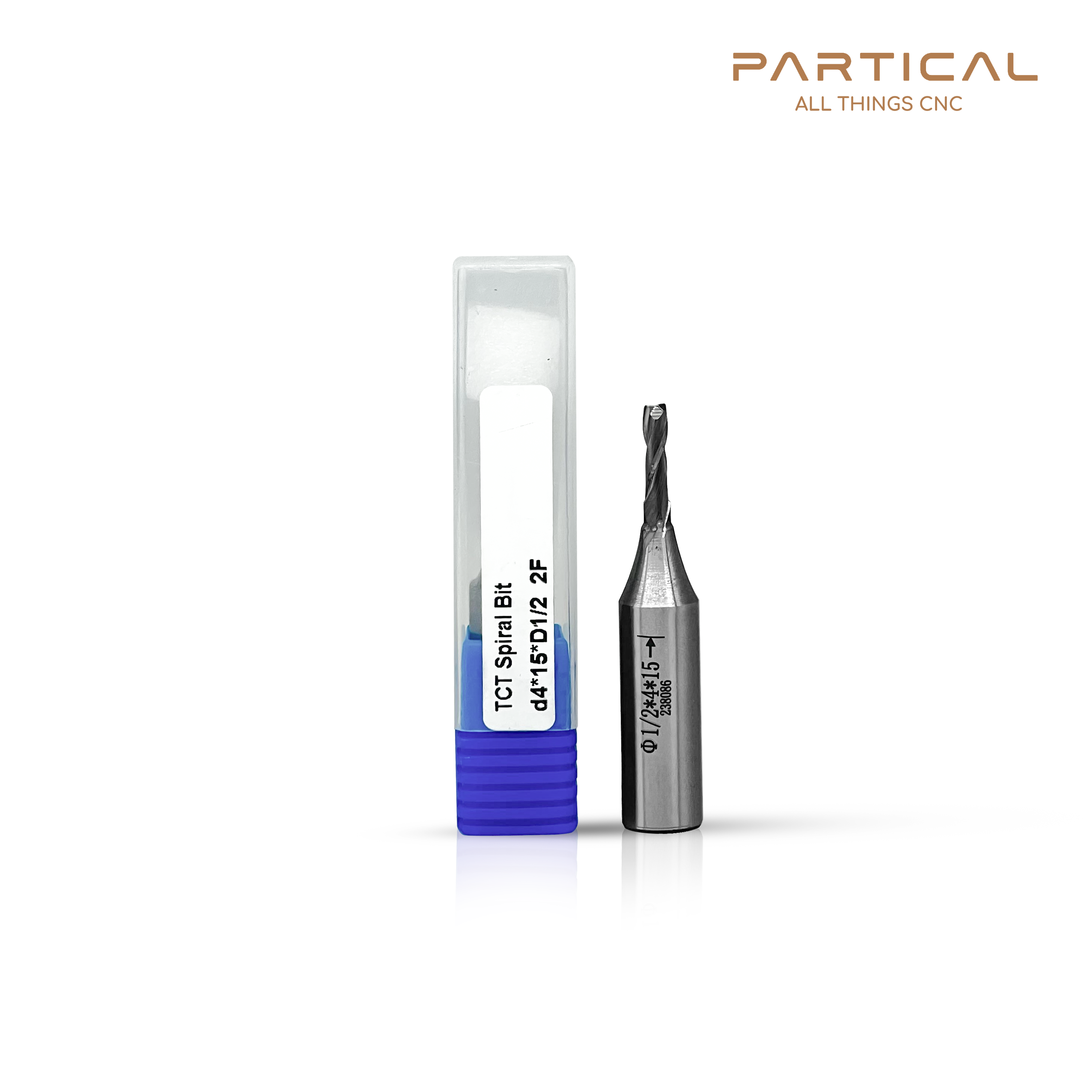 TCT TUNGSTEN CARBIDE SPIRAL CUTTER 2 FLUTE