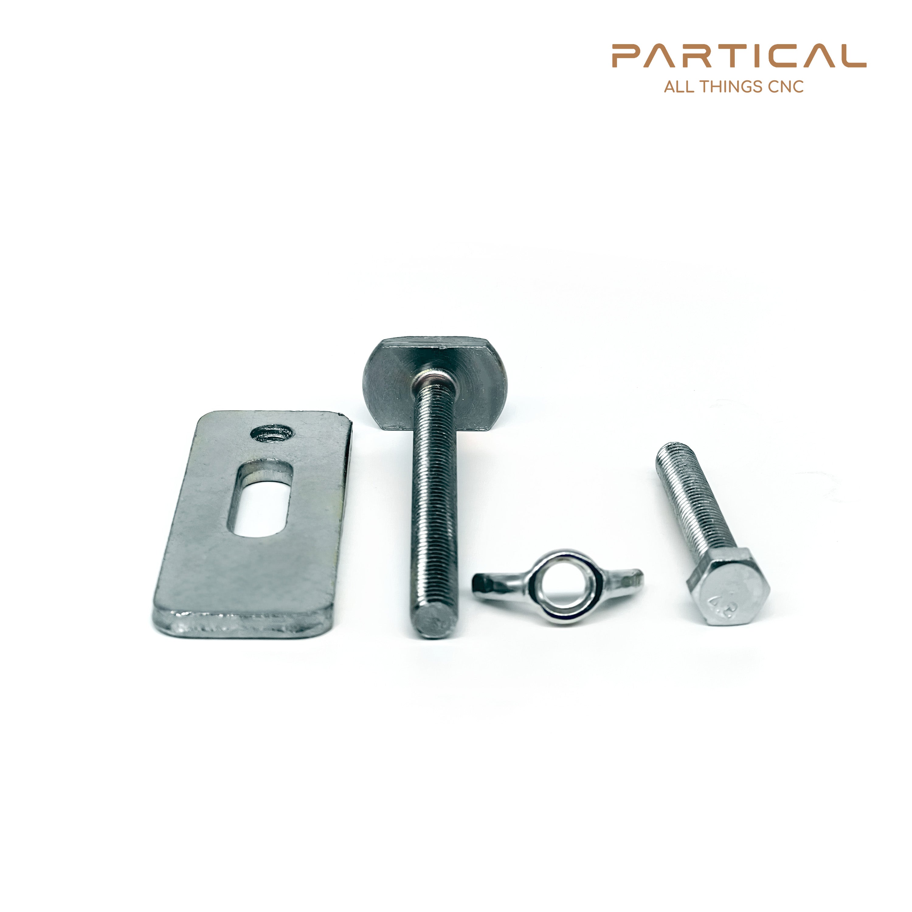 CLAMPING SET FOR T SECTIONS ON CNC BEDS MM