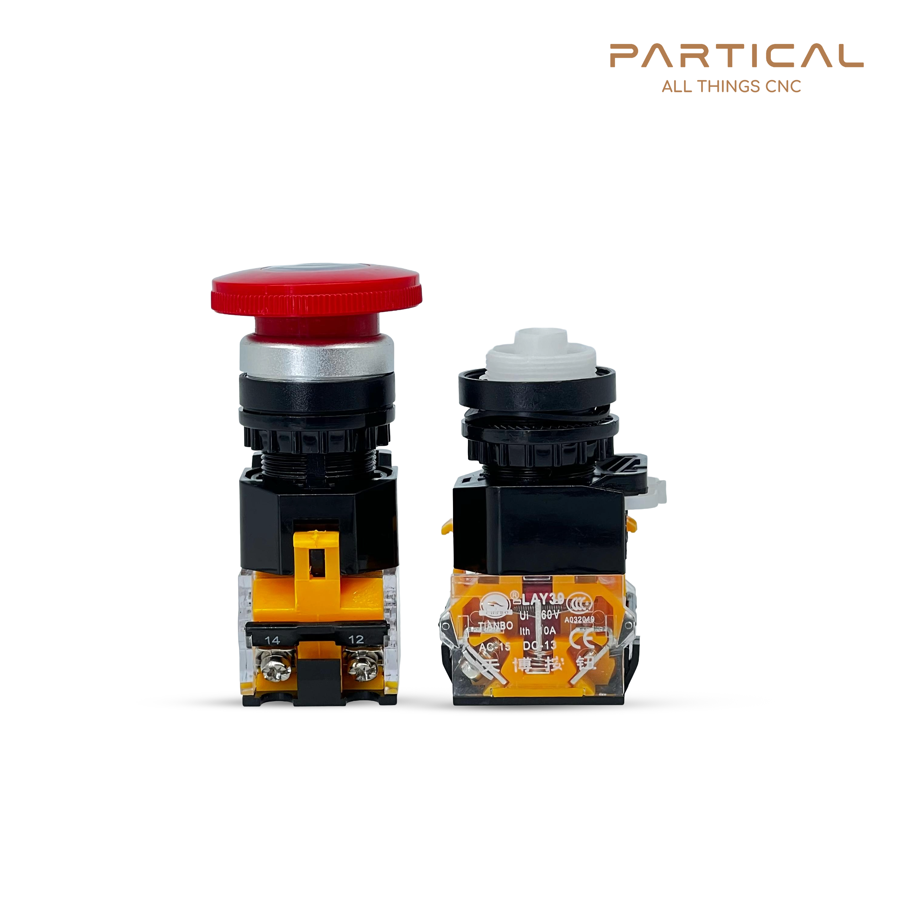 EMERGENCY BUTTON SPRING RELEASE UP TO 60V