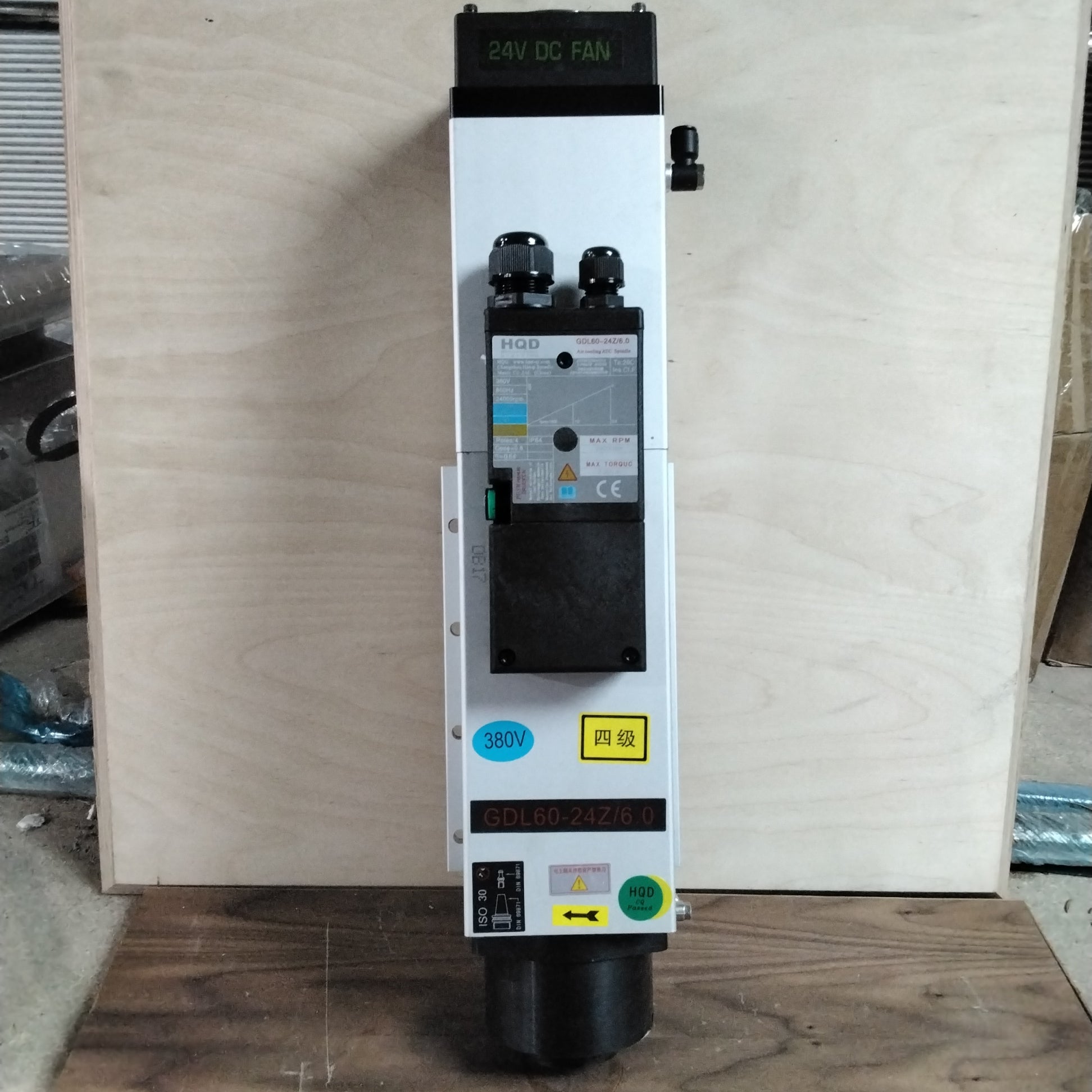 HQD ROUTER SPINDLE GDL60-24Z/6.0 6kW ATC ISO30 24000RPM 3 PHASE 425V